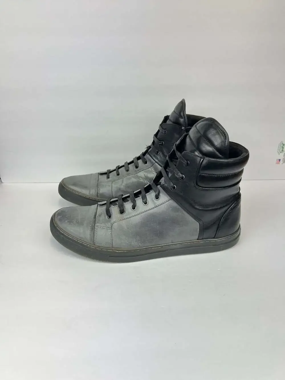 Kenneth Cole New York Double Up Men's Leather High Top Sneakers Sz 13 M